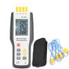Thermocouple Thermometer 4 Channel K Type LCD Digital Thermometer Thermometer Tester with Storage Case Measuring Range Temperature Data Logger HT-9815