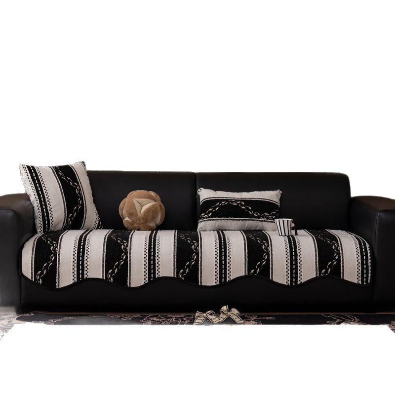 French Premium Sofa Cushion New Four-Season Universal Straight Row Special-Shaped Seat Cushion Fixed Non-Slip Sofa Cover