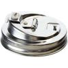 Fresh Stainless Steel 2PCS Mason Jar Drinking Lids, Wide Mouth Sip Lid, Anti-Cracking Leak-Proof Seal Flip Cap