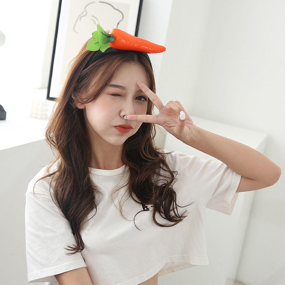 Banana Simulated Food Hair Hoop Tomato Vegetable Hair Bands Funny Fruits Headband Female/Girls