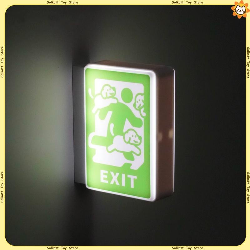 Run Away With Kitten Puppy Fridge Magnets Exit Of Work Mini Light Box Cute Creative Luminous Magnetic Cartoon Home Decor Gifts