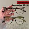 Customization Square Large Frame Myopia Glasses Women Men Presbyopia Glasses Ultralight Eyewear Fashion Prescription Eyeglasses