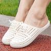 Order A Size Up Women Fashion Hollow Out Slippers Waterproof Beach Slippers Comfortable Flat Slippers