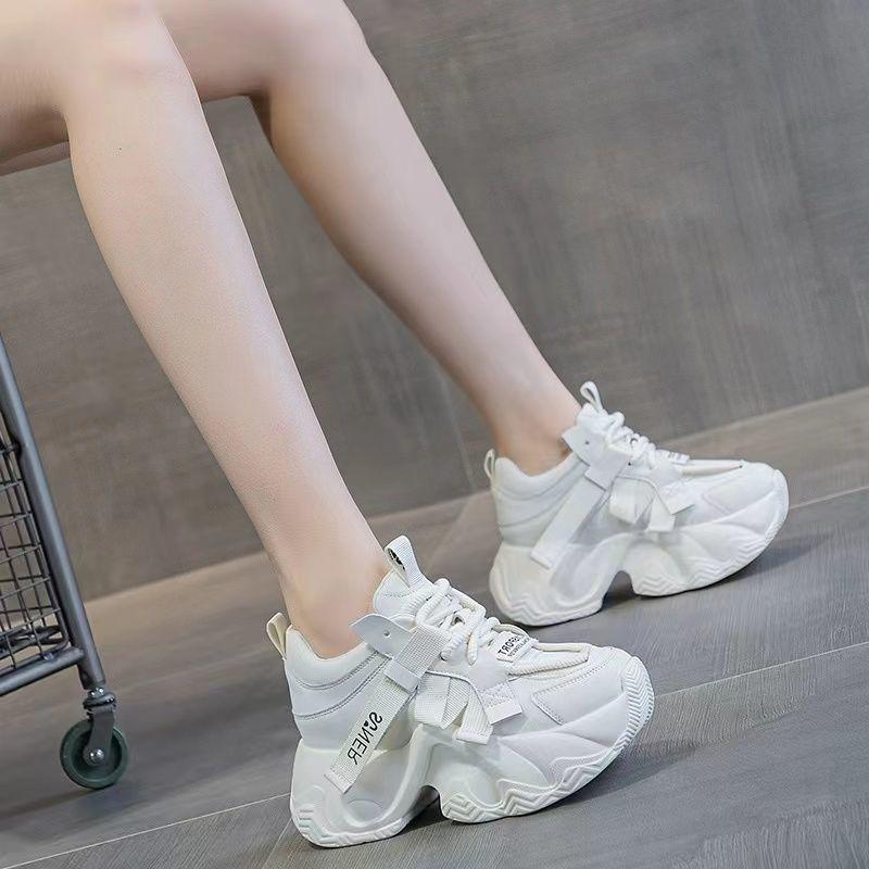 Женские кроссовки в корейском стиле "Dad Shoes" на толстой подошве 8 см, модные, универсальные, с дышащим дизайном, для весны и осени