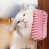Кошачий самостоятельный груминг с кошачьей мятой Массажная расческа для кошек, щетка для расчесывания лица с помощью щекочущей мягкой расчески Игрушки для поглаживания домашних животных