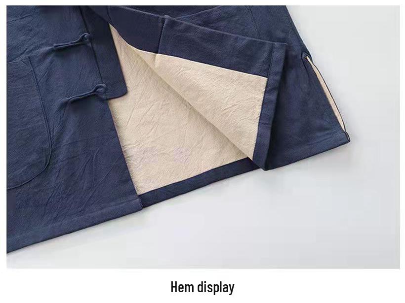 Мужской костюм тан: Ретро куртка Чжуншань, ханьфу в китайском стиле для людей среднего и пожилого возраста, для ношения весной/осенью.