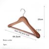 3pcs Non Slip Wide Shoulder Hanger Wooden Heavy Duty Strong Coat Hangers,Smooth Finish 360° Swivel Hook Solid Wood Hangers Shirt Suit Closet Organizer