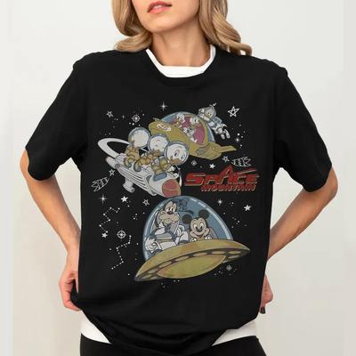 Cute Space Mountain Donald Goofy T Shirt Unisex 7