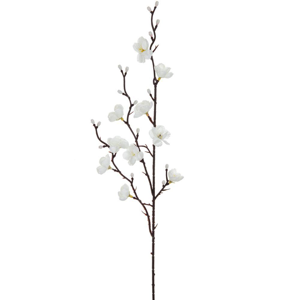 Silk Artificial Flower Plum Blossom Peach Branch Home Room Dining Table Outdoor Garden Wedding Wreath Yard Decor DIY Gifts Props