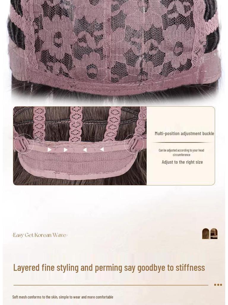 Женская натуральная длинная париковая шапка с реалистичными большими волнами и незаметной челкой с прямым пробором