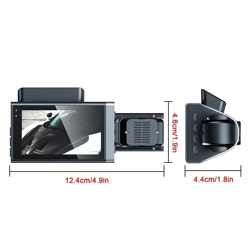 Новая автомобильная камера с датчиком движения Black Box Dash HD 1080P Cam Dashcam G-Sesor 360 ° Lens Rotation DVR 3 дюйма с WiFi Night Vision