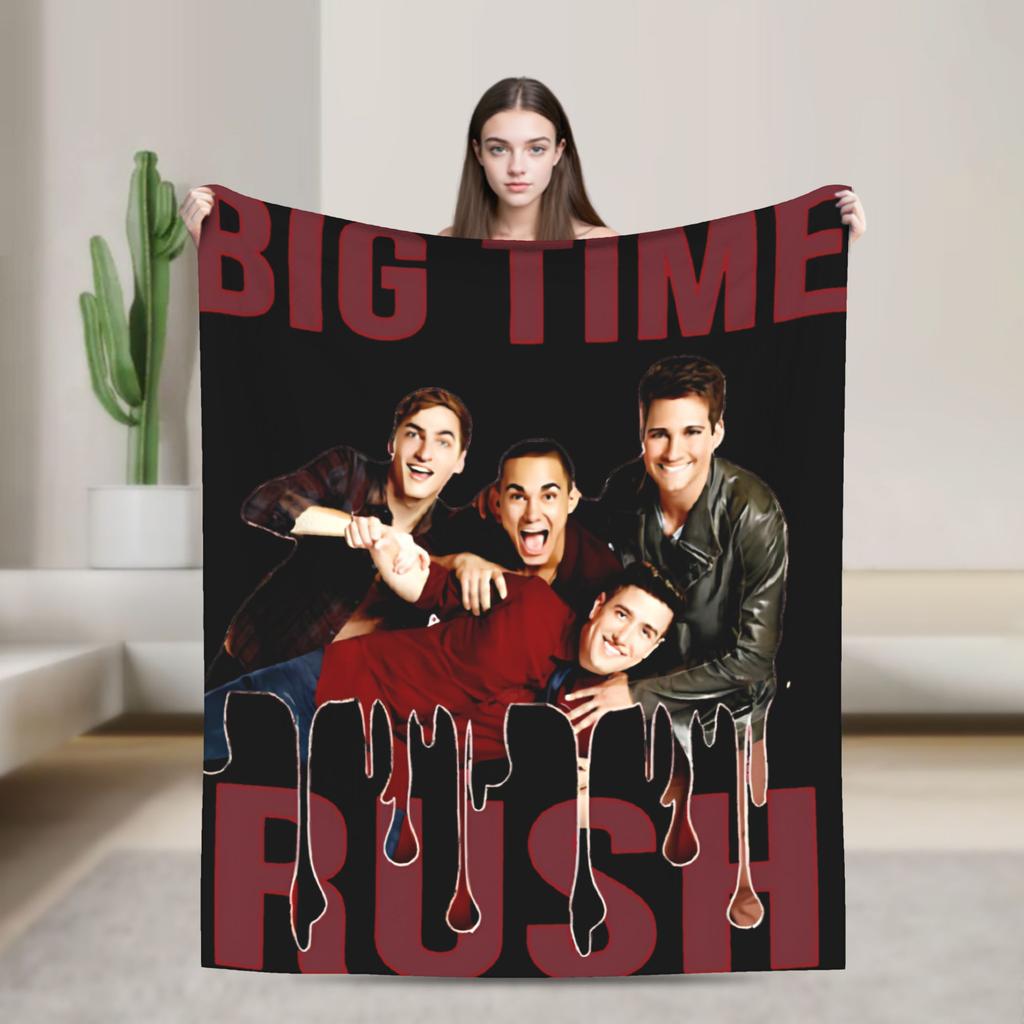 Плед Big Time Rush Country Music Tour 2025, зимний, супермягкий, для гостиной, покрывало для кровати, чехол для дивана-кровати