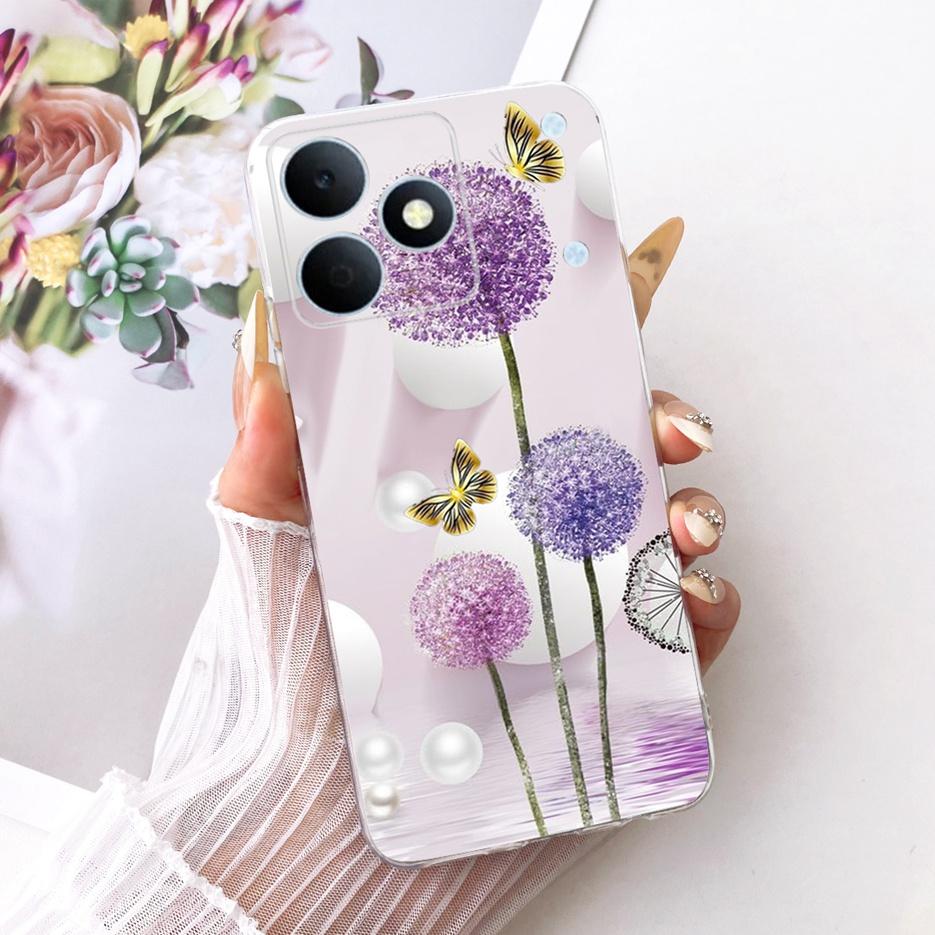 Чехол для Realme Note 80 4G RMX5388 Милый Кот Цветы Рисованный Чехол Мягкий Силиконовый Чехол Для Realme Note 80 Note80 Задняя Крышка Fundas