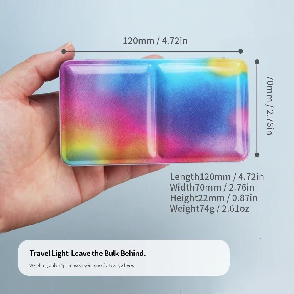 Empty Folding Iron Case Foldable Watercolor Paint Box Portable Art Supplies Box  Watercolor Paint