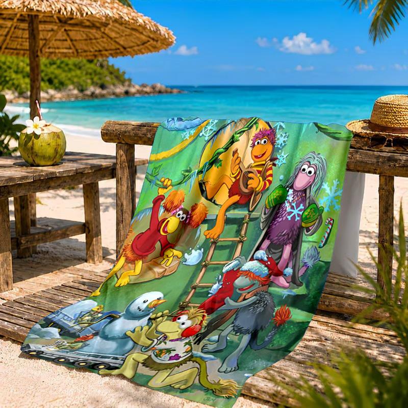 Muppet Rock Stars Beach Towel, Quick-drying, Easy to Care for, Suitable for Both Fitness and Beach Vacations,Sports Essential