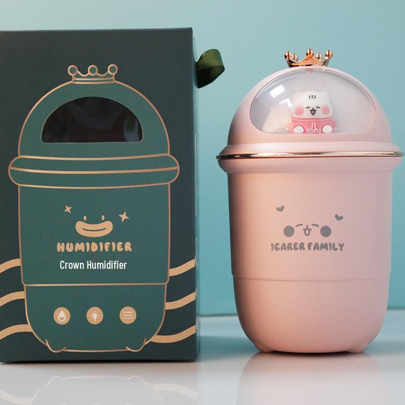 Portable Mini Pet-Themed Humidifier & Aroma Diffuser - Large Mist for Home and Desktop Use
