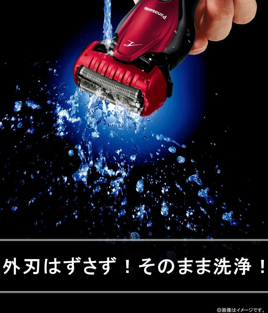 Panasonic Ram Dash Shaver 3 Blades Bath Shaving Red Men's ES-CST6S-R