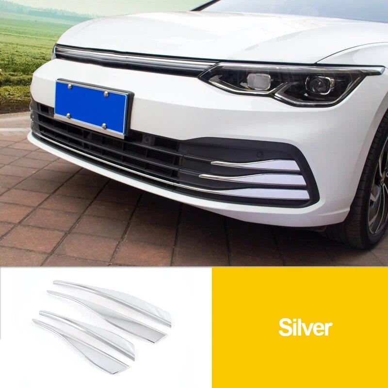 Для Volkawagen VW Golf 8 MK8 2022 ABS передняя противотуманная фара автомобиля, накладка, задняя противотуманная фара, рамка, наклейка, аксессуары