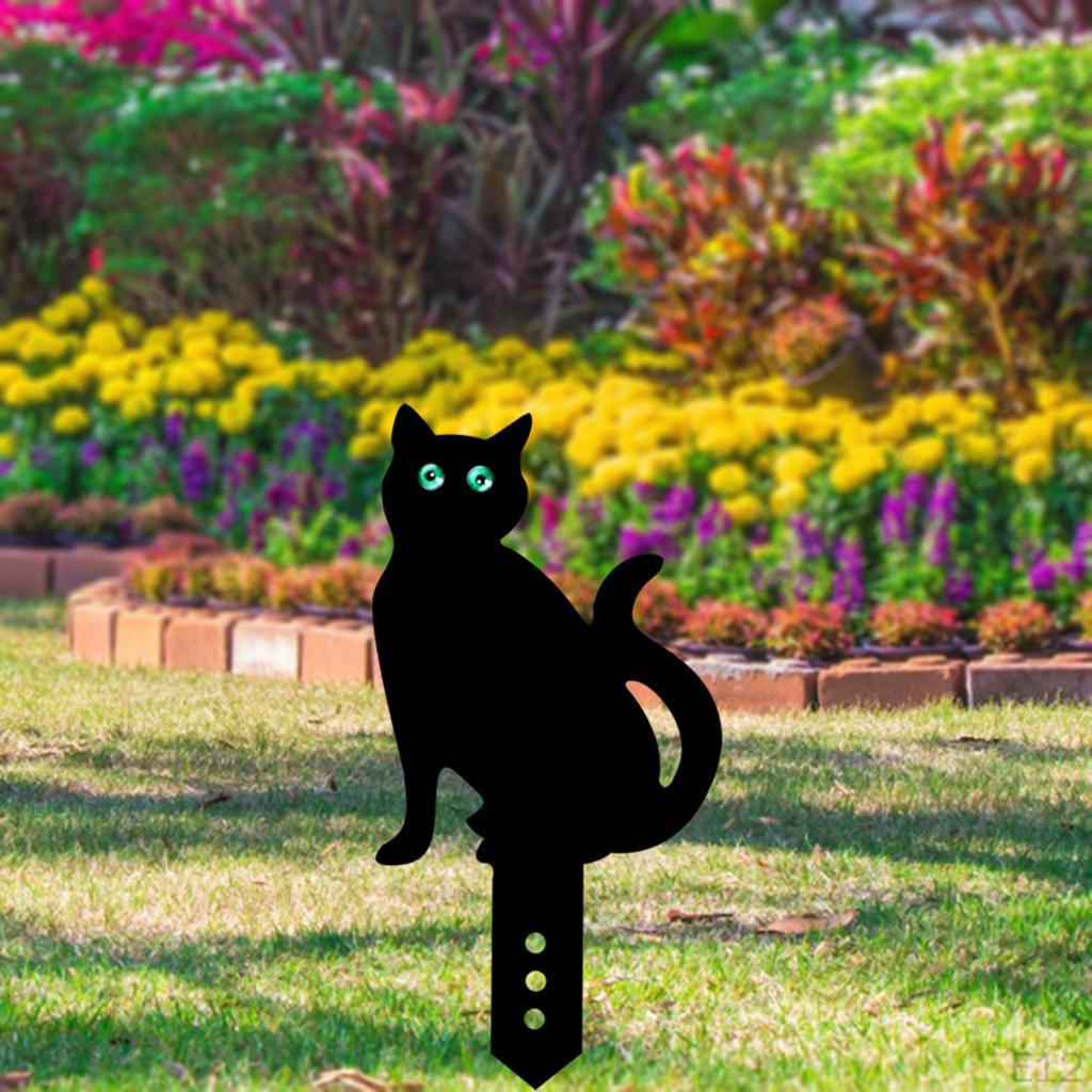 Acrylic Cat , Animals Cats Statue Decor, Ornaments Yard Decorative, Pathway, Floor, Flower Bed