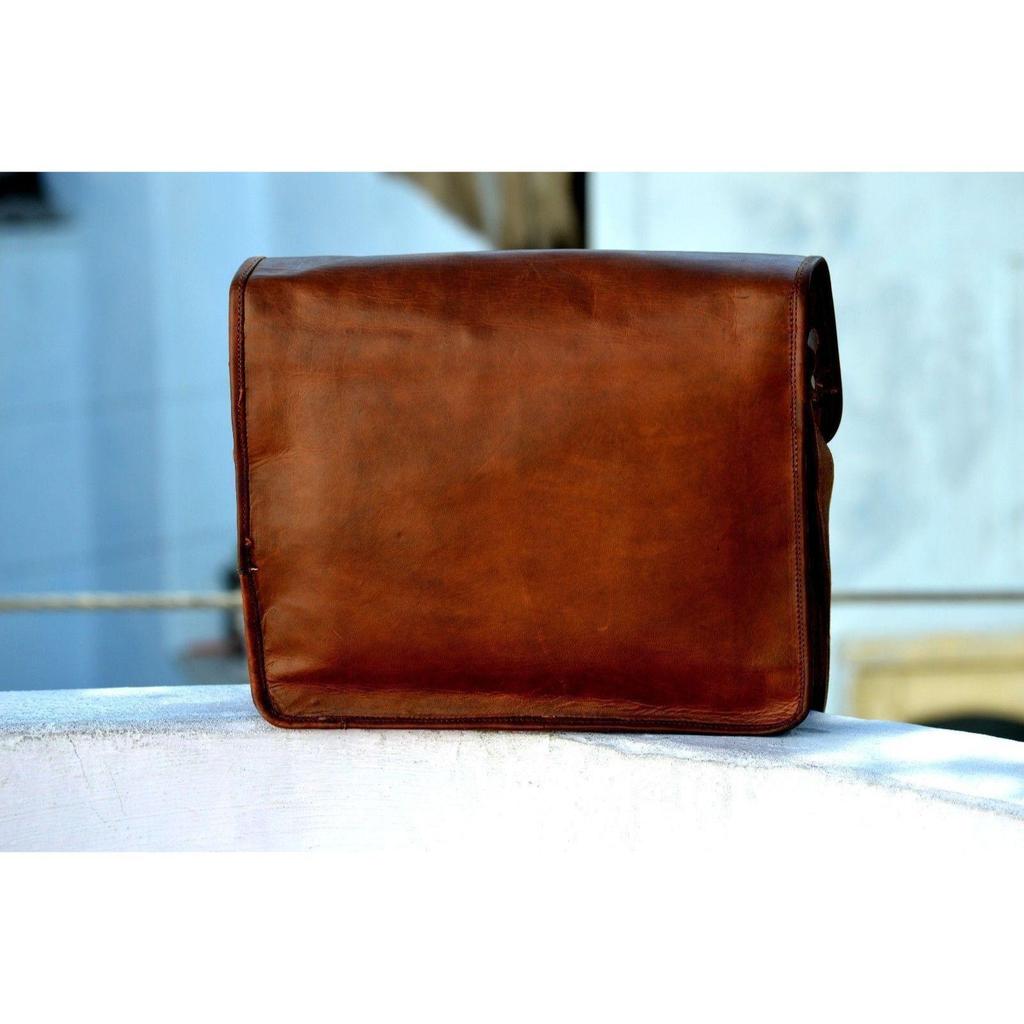 Новый 13-дюймовый винтажный портфель-портфель из мягкой кожи сумка-мессенджер для ноутбука сумка через плечо
