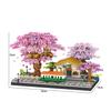 Non-Toxic Mini Sakura Tree Building Blocks Set Diy Cherry Blossom Bricks With Light Treehouse Model Ornament Romantic Gift For Childrenfriend