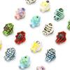 2pcs Hand-Paint Ceramic Porcelain Fish Beads Charm Loose Spacer Beads for Necklace Earring Bracelet DIY Jewelry Craft Making