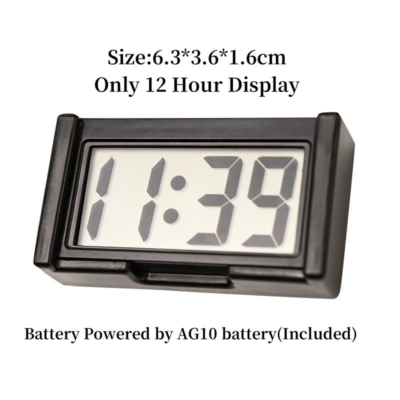 Мини настольные часы портативные прямоугольные настольные часы 12 часов дисплей времени для спальни гостиной домашнего украшения