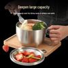 Двухслойная термоизолированная пищевая миска из нержавеющей стали ZISIZ