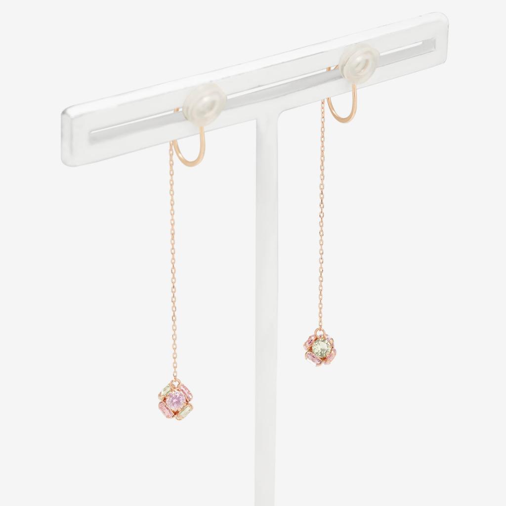 BLOOM Earrings K10 Pink Gold Cubic Zirconia [Official] [Bloom] Women's (from Spring) 0283-0507-0019-0000