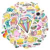 35pcs-50pcs Cartoon Positive Messages Stickers Whimsical Cuteness Overload  Stickers  Stickers For DIY Phone
