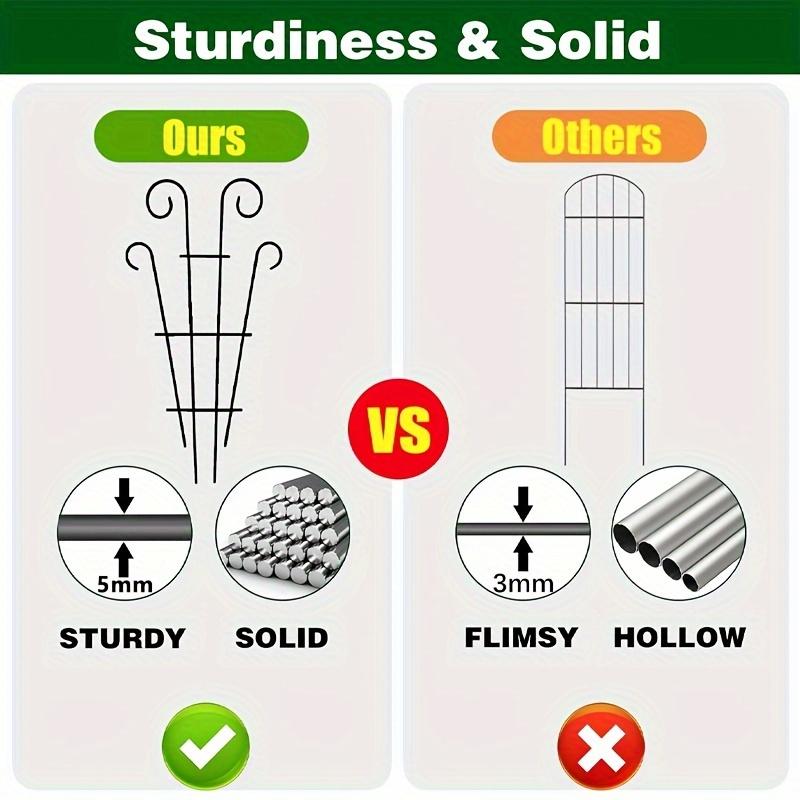 2/4/5 шт. штабелируемых опор для растений - прочная пластиковая решетка для использования в помещении и на улице, идеально подходит для винограда, роз, овощей
