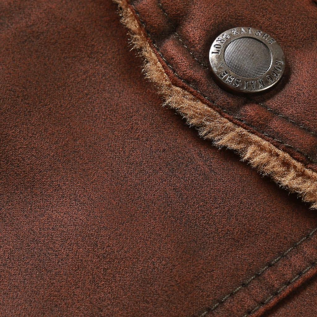 Меховая цельная куртка мужская зимняя бархатная куртка с лацканами мужская свободная бархатная куртка мужская одежда