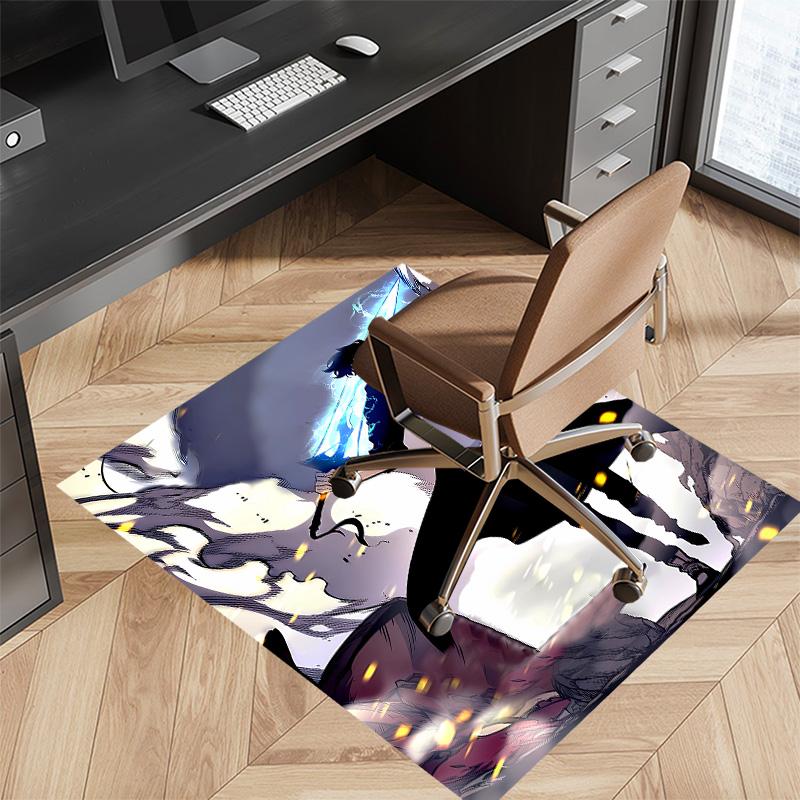 Solo Leveling Sung Jin-woo Printed Absorbent Washable Carpet, Non-Slip Bathroom Mats, Kitchen Rugs, Yoga Mat,Living Room Entrance, Camping Picnic Rugs