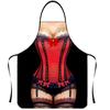 Funny Apron Muscle Man Creative Apron 3D Sexy Bikini Series Aprons Kitchen Dinner Cooking Apron Fashion Couple Festival Gifts
