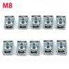 10Pcs M4/M5/M6/M8 65 Manganese  Steel Clip Nut/reed U Nuts Speed Clip Fastener Assorted Kits Steel Clip Nut For Motorcycle Car