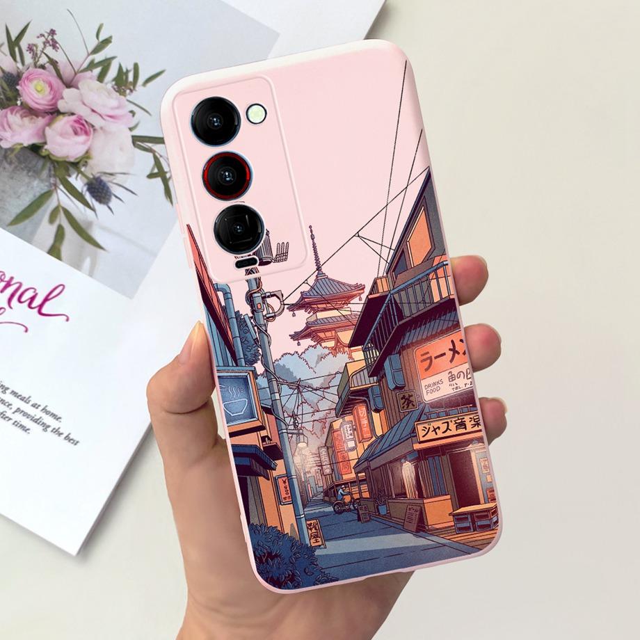 Для Tecno Camon 18 18i 18P 18 Premier Чехол Милый Кот Цветок Мультяшки Обложка Для Camon18 Premier Чехол для Телефона Camon18P Мягкий Funda Сумка