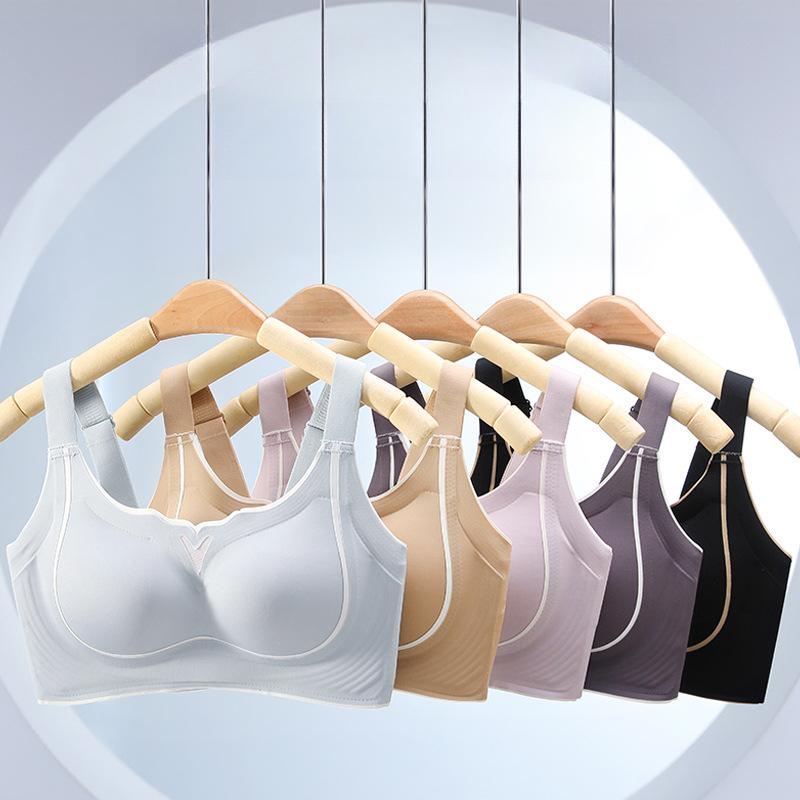 Нежное нижнее белье для женщин, сексуальное, без косточек, пуш-ап бюстгальтер с поддержкой против провисания, регулируемый собирающий бюстгальтер