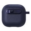 For AirPods 4 Protective Case Lock Buckle Switch TPU + PC Wireless Earphones Cover with Carabiner