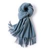 100 Pure Wool Scarves Women's Winter High-end Cashmere Oversized Shawl Gift