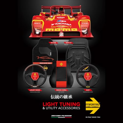 MOMO Comfort Microfiber Steering Wheel Cover, Italy, Milan, Size Small, Black with Black Stitching