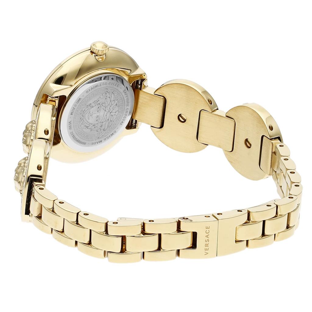Watch Medusa Stud Icon Medusa Gold Dial Stainless Steel Sapphire Glass Quartz 28MM Swiss Watch VERF01419 [Versace] Women's [Item]