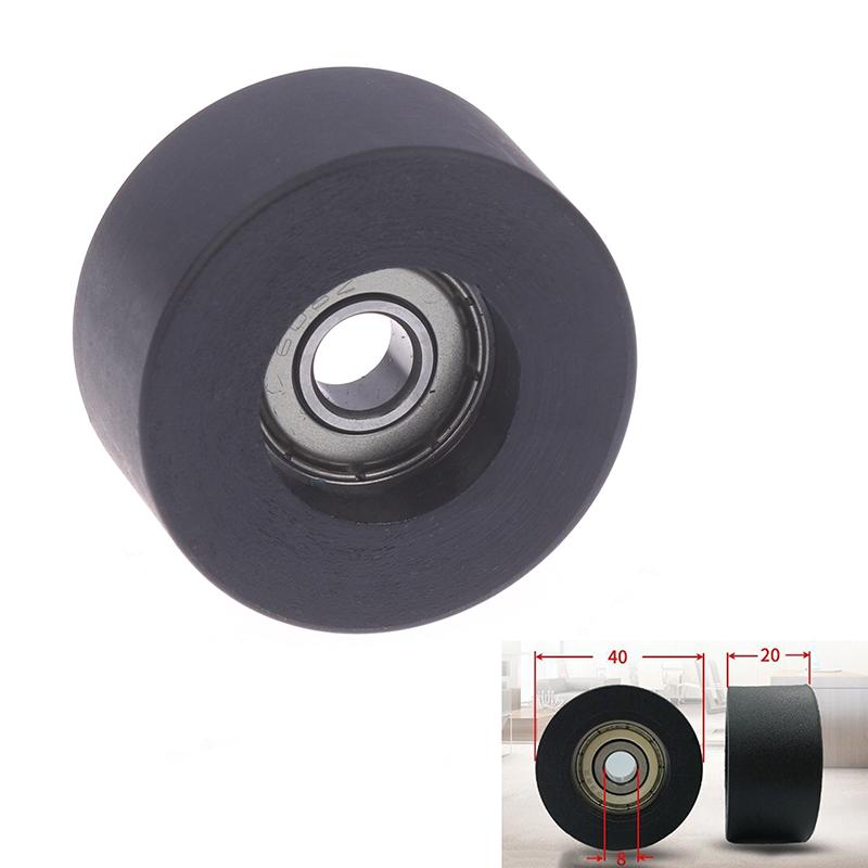 1 шт. плоский роликовый ролик для мебели, двери, окна, витрины, шкафа, направляющие, аксессуары, пластиковый помпон, нейлоновый подшипник, шкив