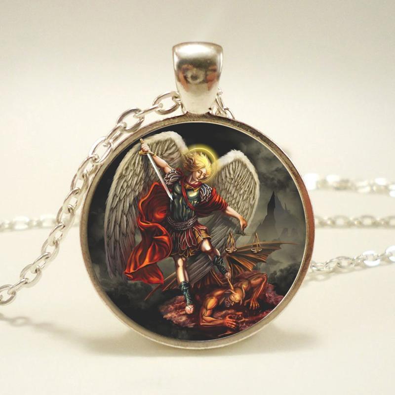 Ожерелье лидера Армии Бога Архангела Михаила, подвеска оккультного защитника архангела Михаила, оккультные украшения архангела Михаила