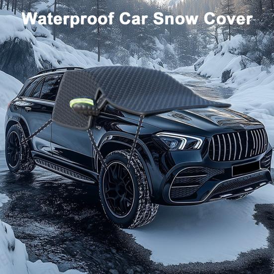 Автомобильный снежный щиток, солнцезащитный козырек, легко устанавливается и снимается, водонепроницаемый чехол для лобового стекла, пылезащитный чехол для быстрого удаления снега и льда с лобового стекла