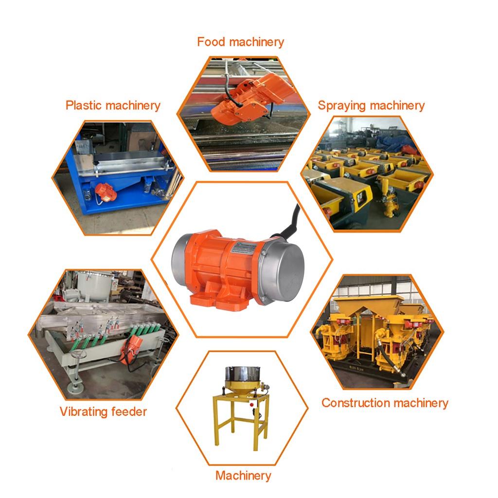 Вибрационный двигатель 20/40/60 Вт, 220 В с регулируемой скоростью для торкрет-машины, машины подачи, стиральной машины