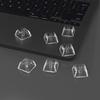 10Pcs Transparent PC Keycaps XDA Height 1U 1X Mechanical Keyboard Keycaps Blank Backlit Keycaps For Cherry Switch