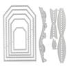 3pcs Die Cuts Carbon Steel Practical Portable Scrapbooking Carving Mould for Decoration