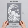 Рождественские Овечки Знаки Зодиака Настенные Наклейки Съемные Праздничный Декор для Окон и Стен Гостиной Домашний Декор