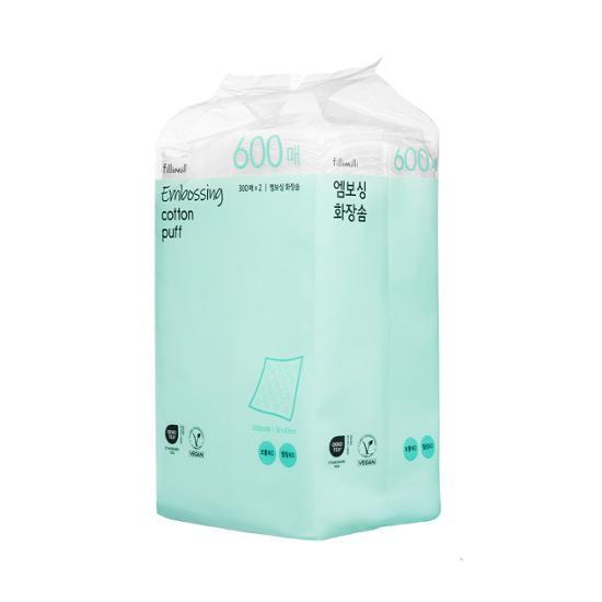 [Товар для вечеринки] [Большой емкости] Ватный диск Filimili с тиснением 600P, корейская косметика