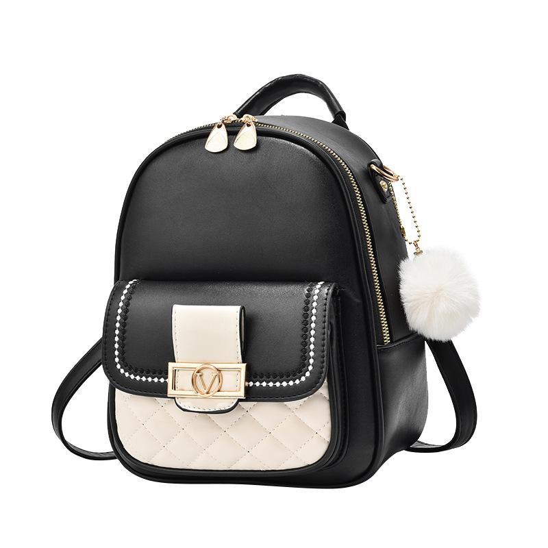 Backpack 2025 New Women's Fashion Travel Backpack Girl Embroidered Thread Student Shoulder Crossbody School Bag Woman